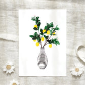 Postkarte - Lemon Vase