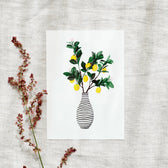 Postkarte - Lemon Vase