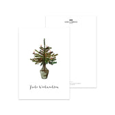 Postkarte - Weihnachtsbaum in Vase