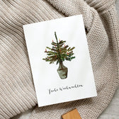 Postkarte - Weihnachtsbaum in Vase