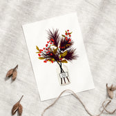 Postkarte - Advent Advent