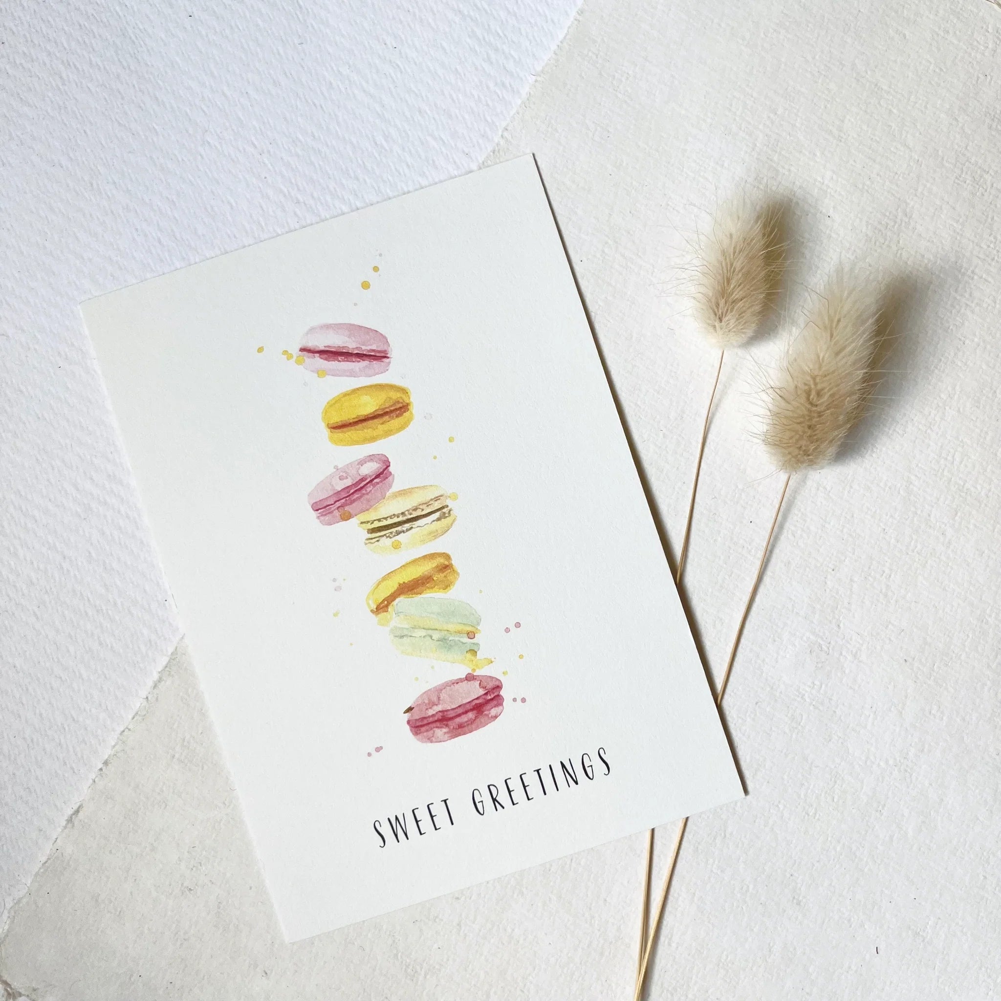 Postkarte - Macarons