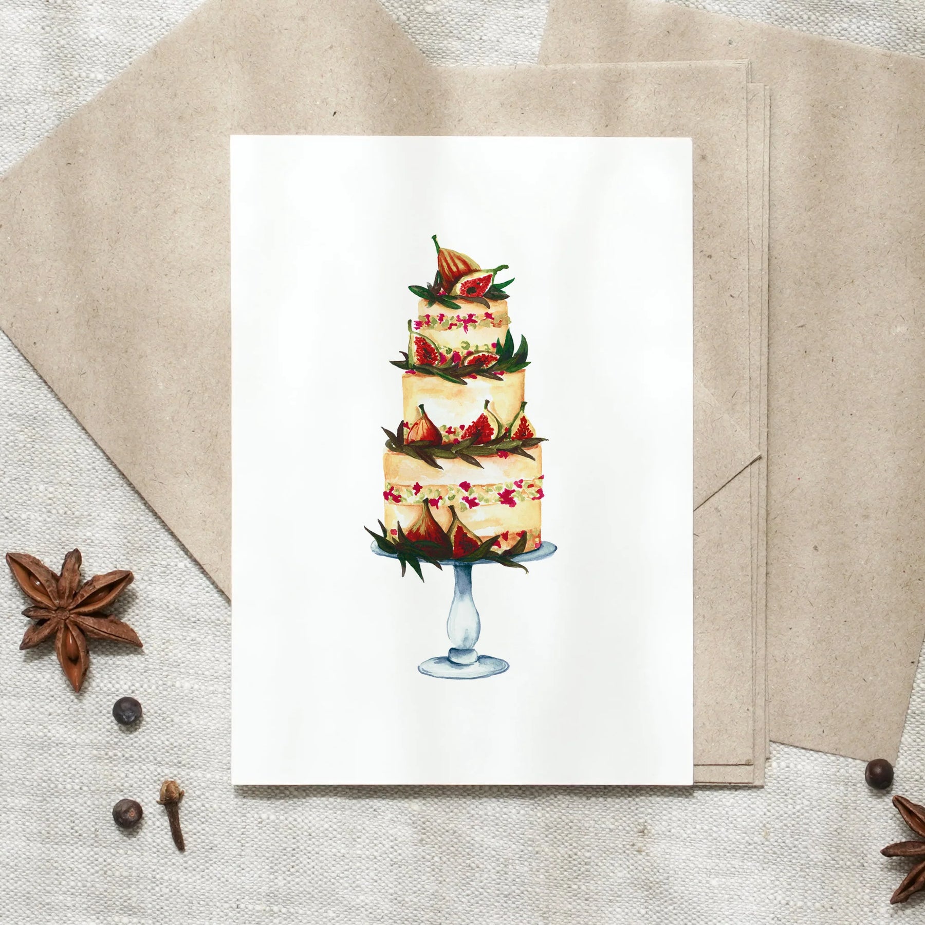 Postkarte - Fig tarte