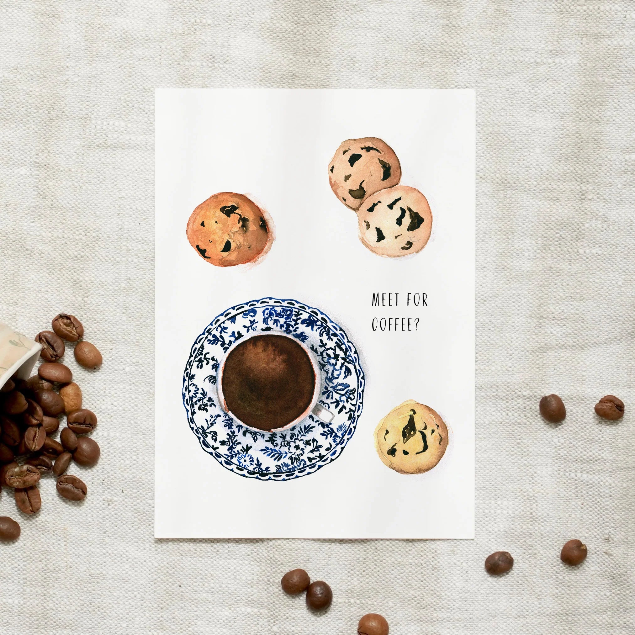Postkarte - Meet for coffee