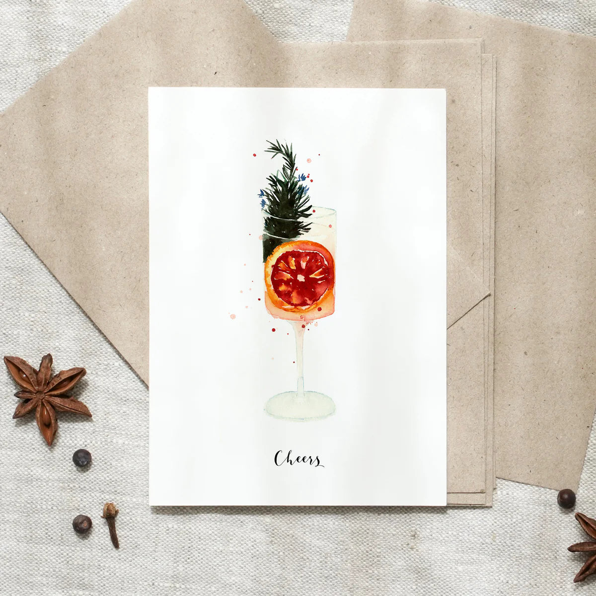 Postkarte - Cheers | Cocktail