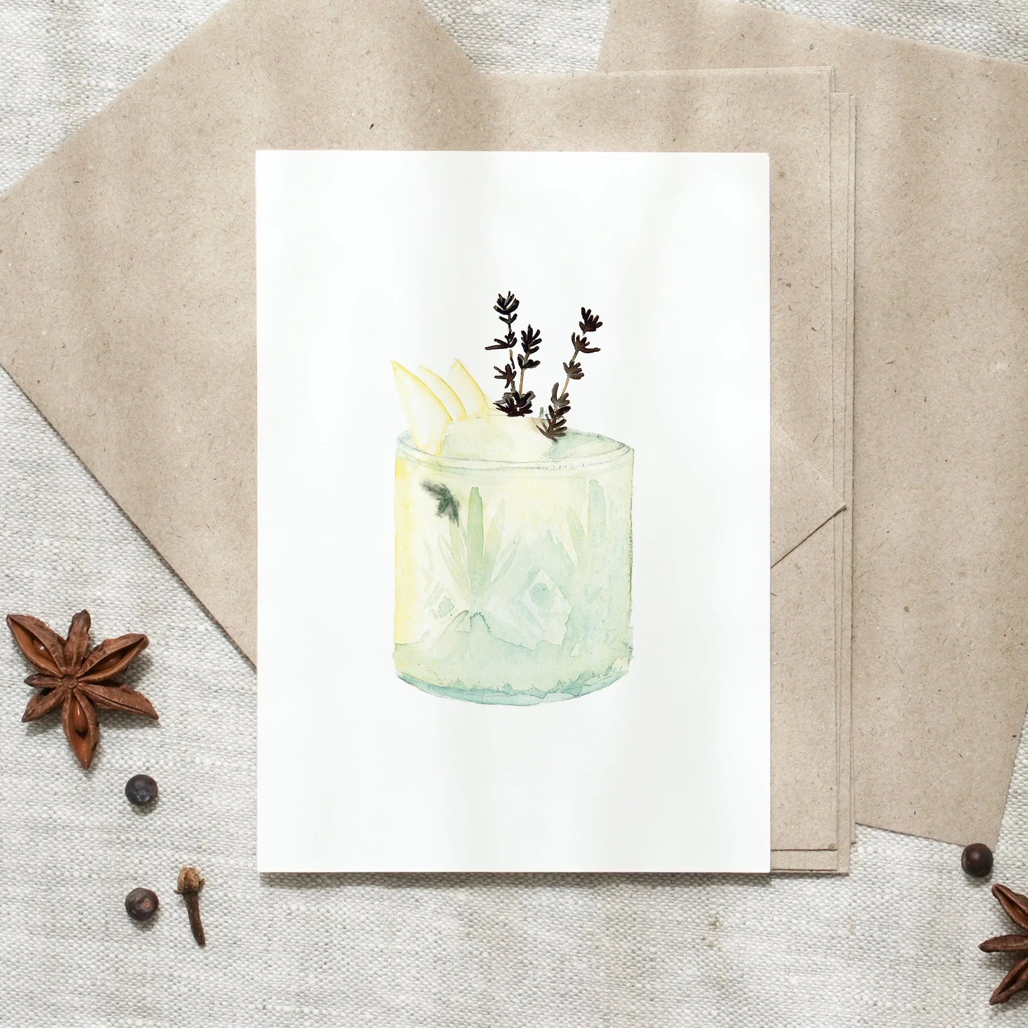 Postkarte - Gin | Cocktail
