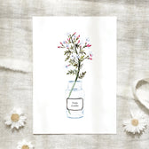 Postkarte Viele Grüße - Apothekerglas