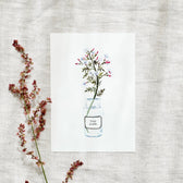 Postkarte Viele Grüße - Apothekerglas