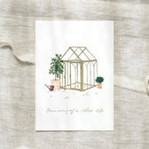 Postkarte - Gartenhaus