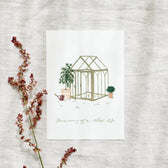 Postkarte - Gartenhaus