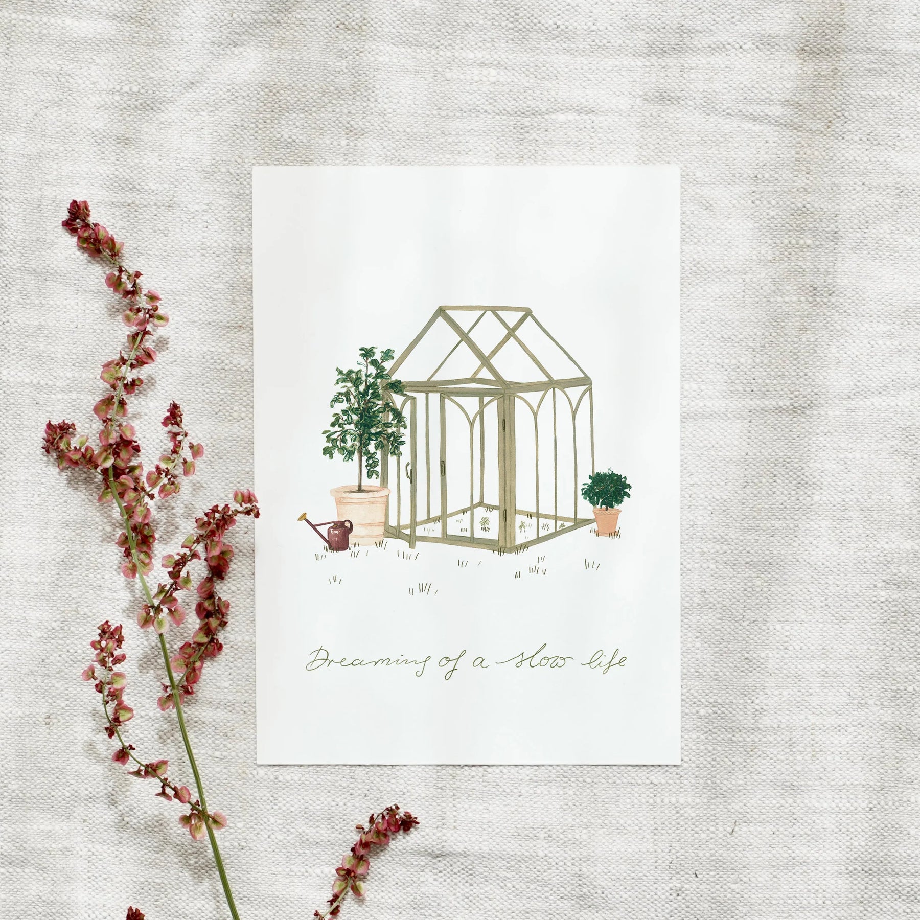 Postkarte - Gartenhaus
