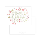Postkarte - Happy Birthday | Rose Blossoms