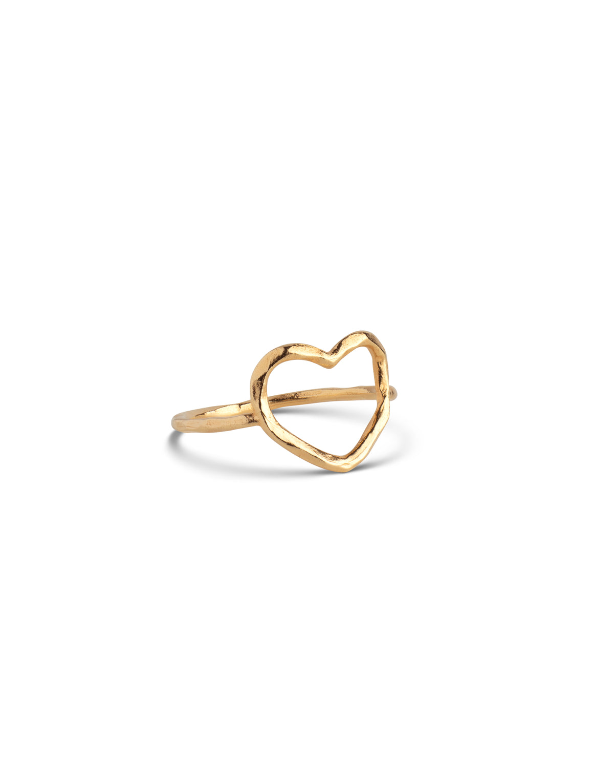 Ring Organic Heart - gold