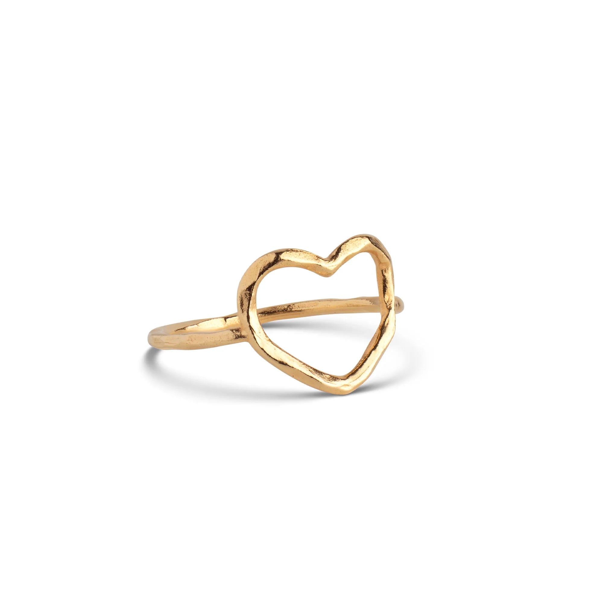 Ring Organic Heart - gold