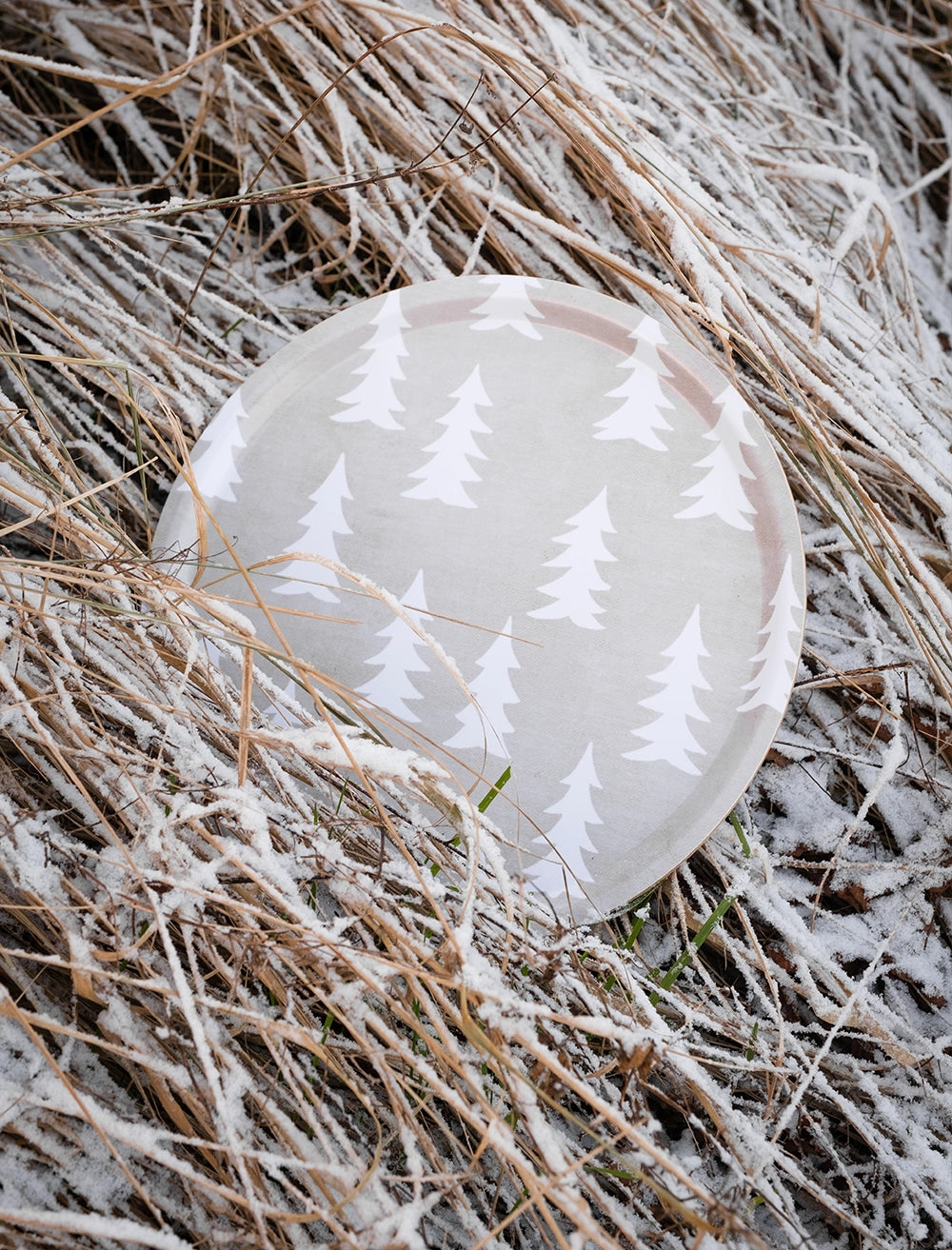 Tablett Gran - Ø 38 cm - sand