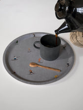 Tablett Skifahrer - Ø 31 cm