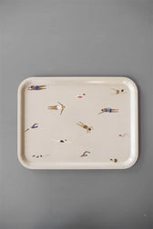 Tablett Swimmers Sand groß Frontansicht – Elisabeth Dunker Design Fine Little Day