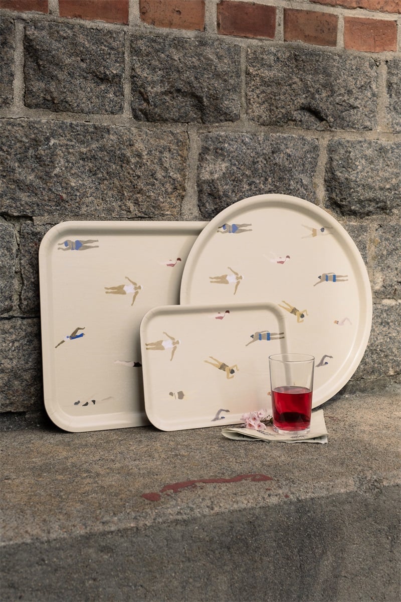 Tablett Swimmers Sand groß im Interieur – skandinavisches Design Fine Little Day