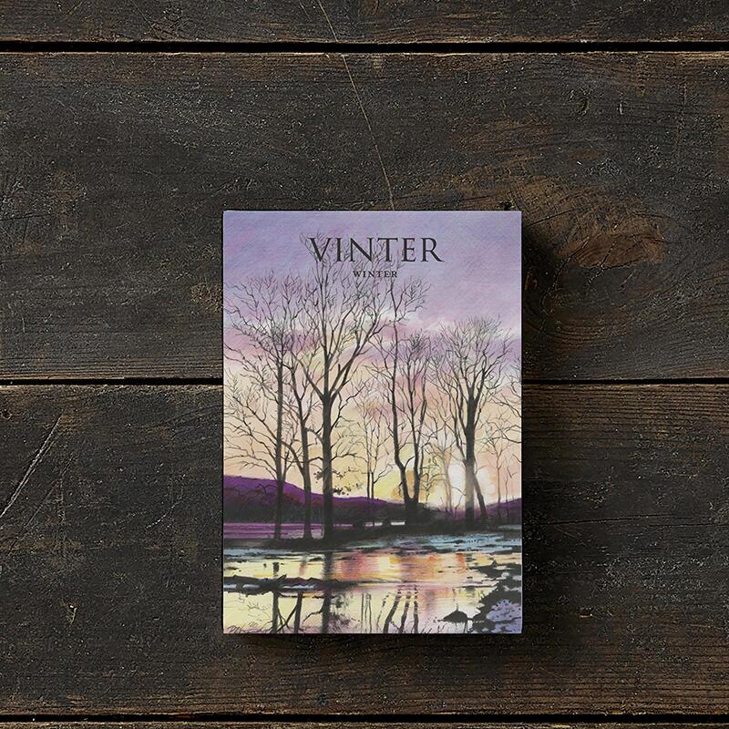 Winterkarten Set - Grußkarten 8er Set mit Umschlägen