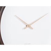 Detailaufnahme der Holzstruktur Wanduhr Ancho