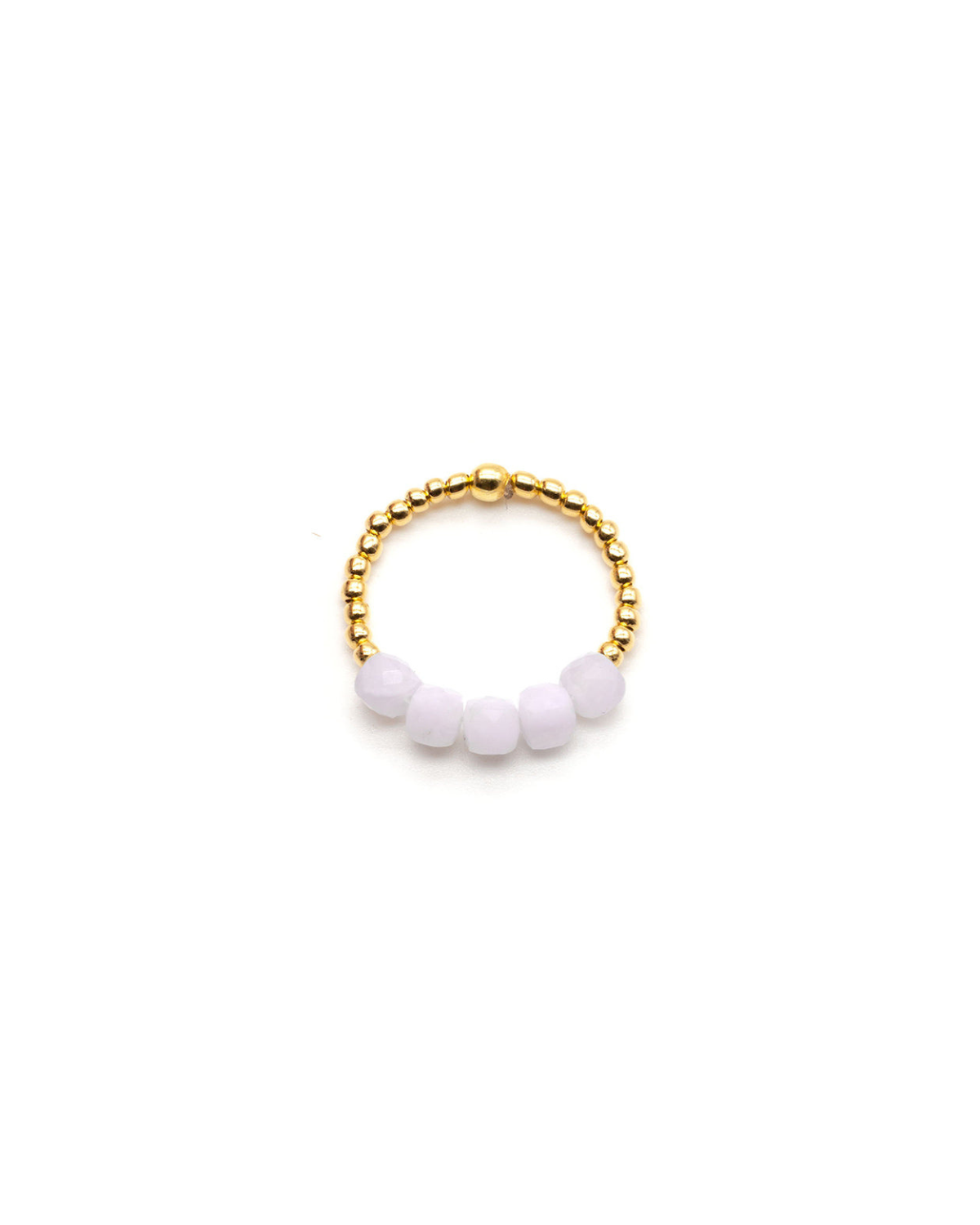 Ring Cube - white/gold