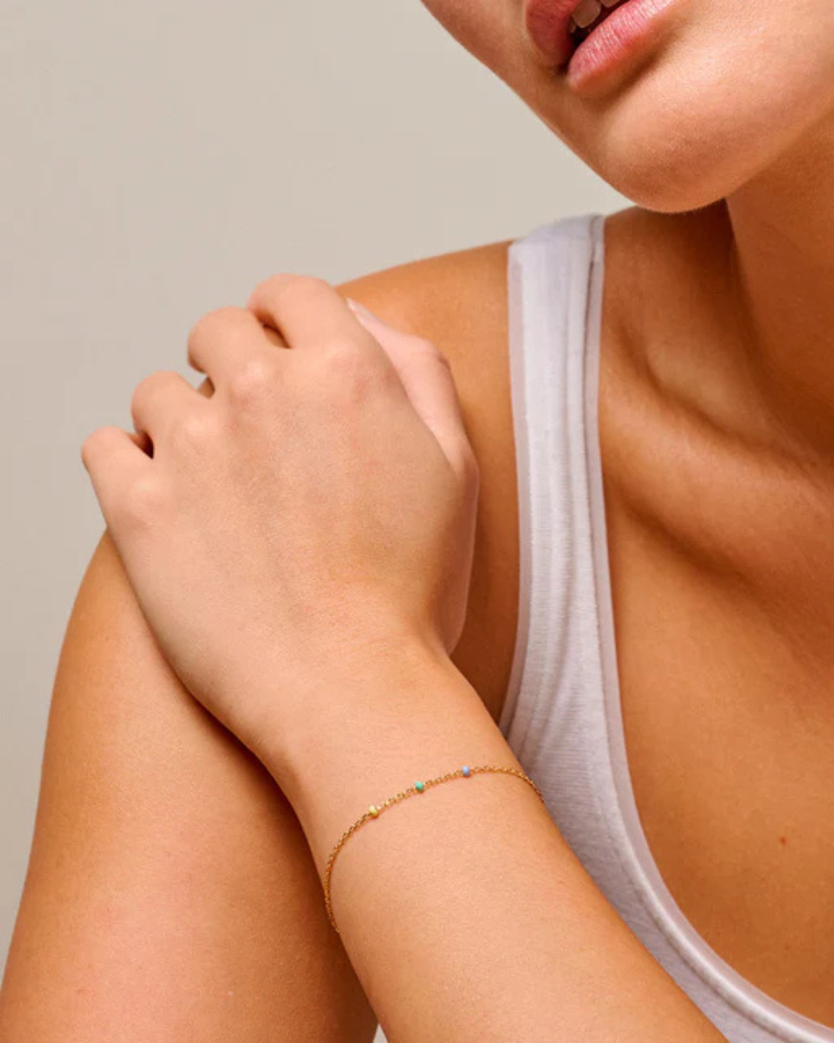 Armband Lola Simple - Gold/Citrus Sky