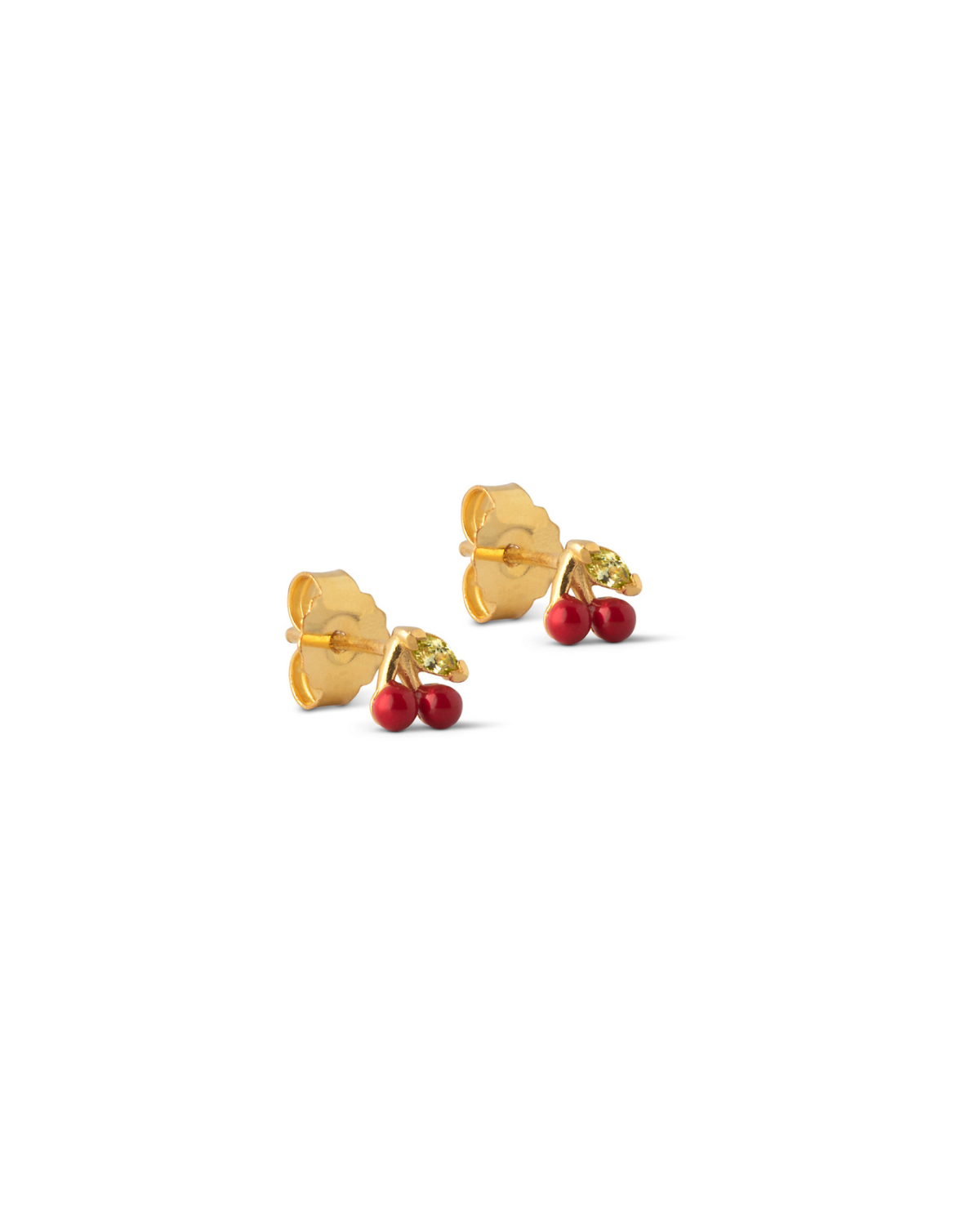 Ohrstecker Cherry - red/gold