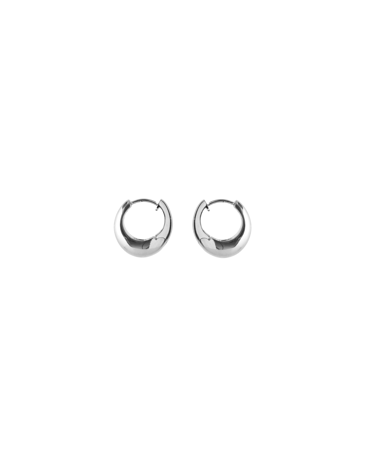 Ohrringe Mini Globe Huggies - silber