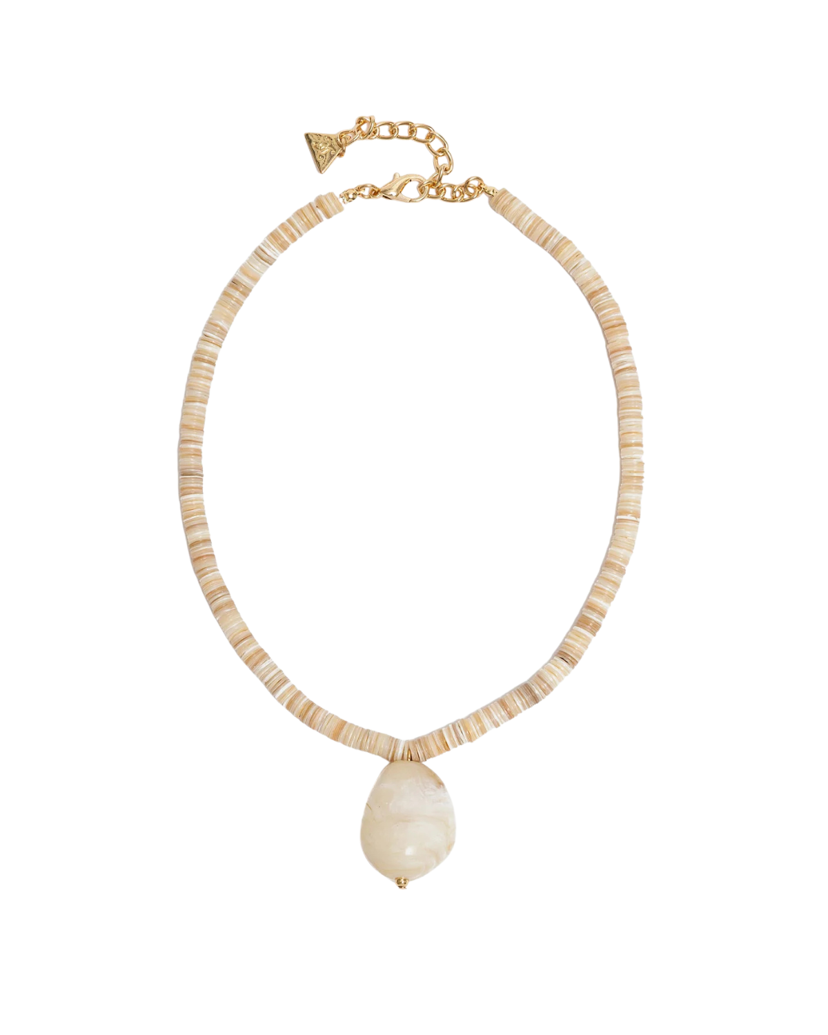 Halskette Ambre Shell - Cream