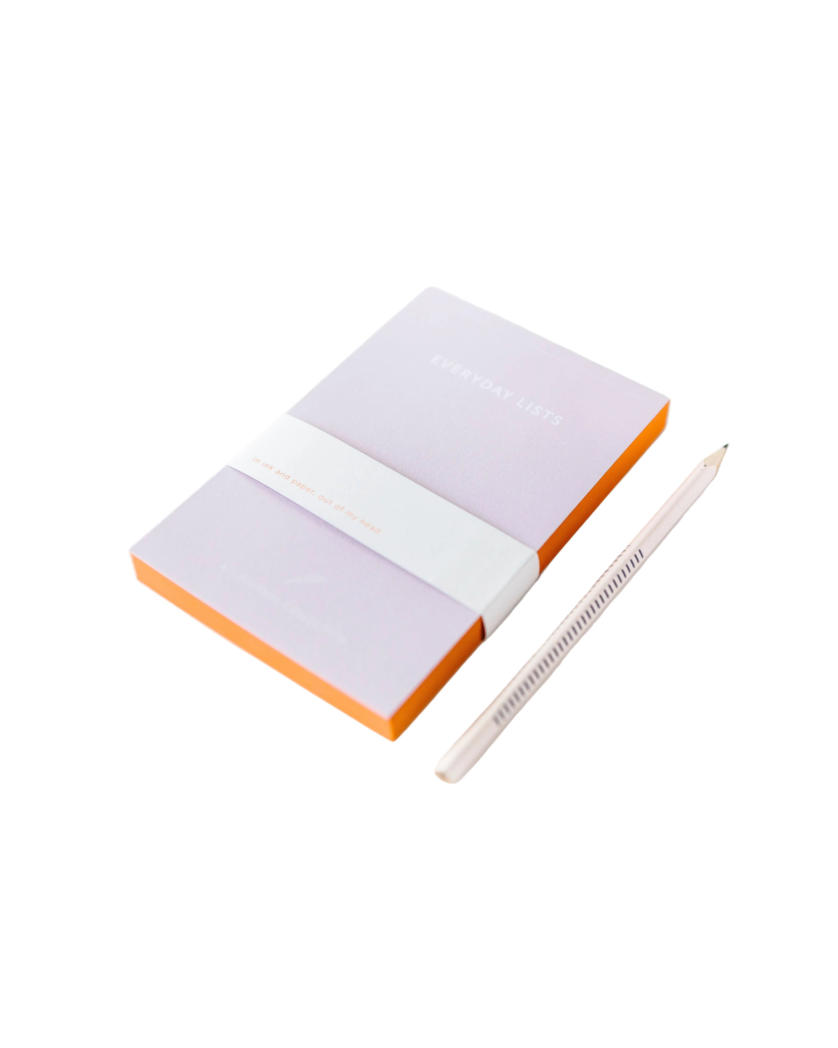 Notizblock Everyday List - Orange / Flieder