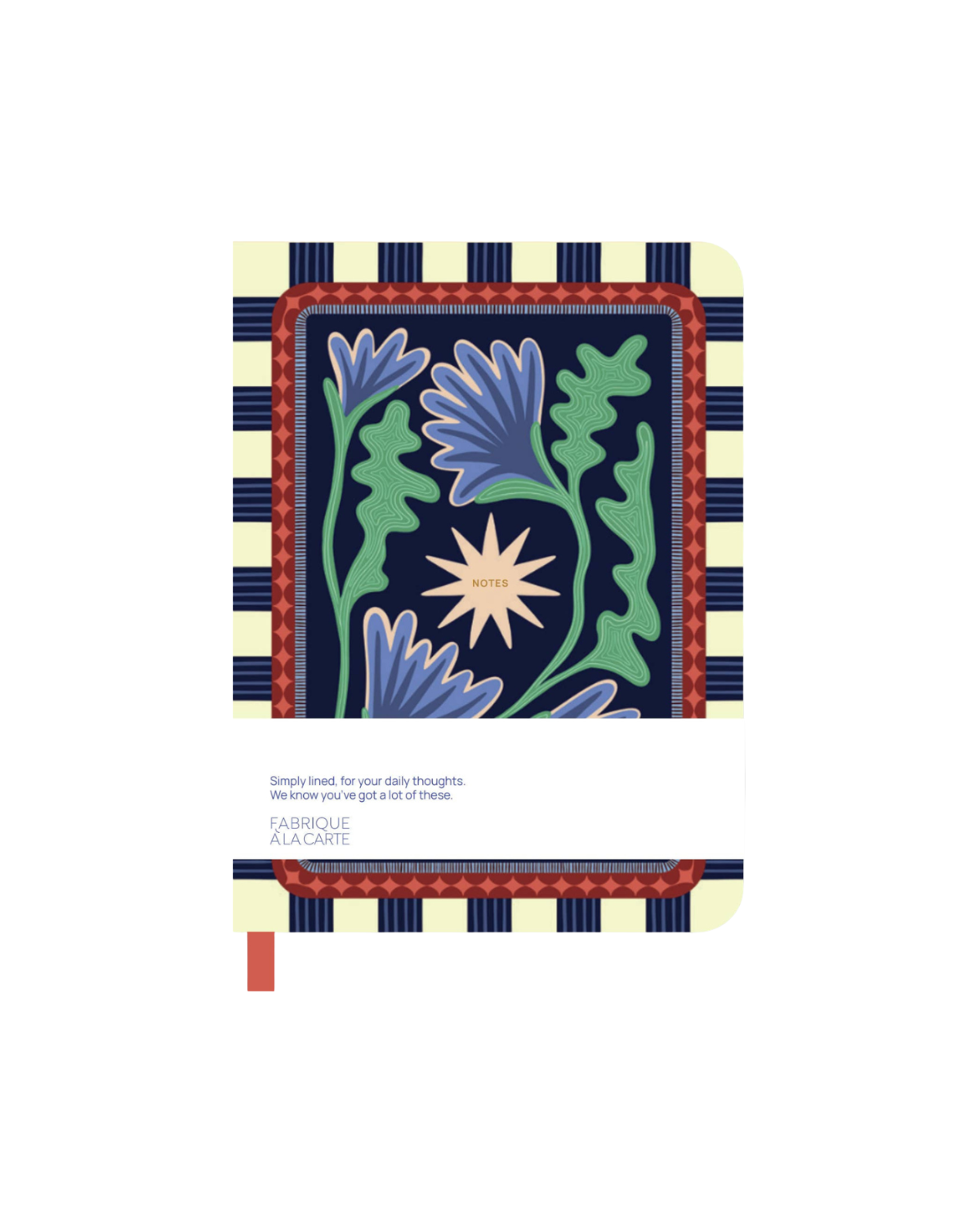 Notizbuch - Blumen Blau