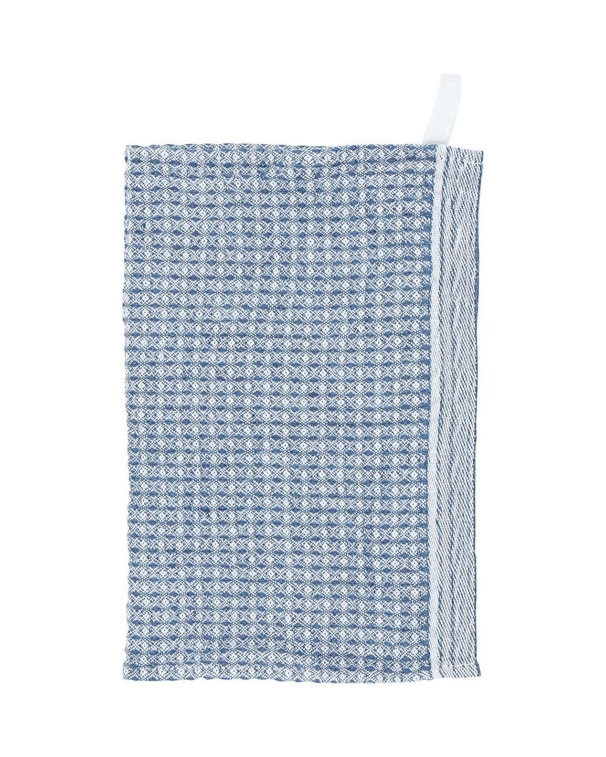 Spültuch / Gästetuch MAIJA - Weiß-Regenblau (25 x 32 cm)