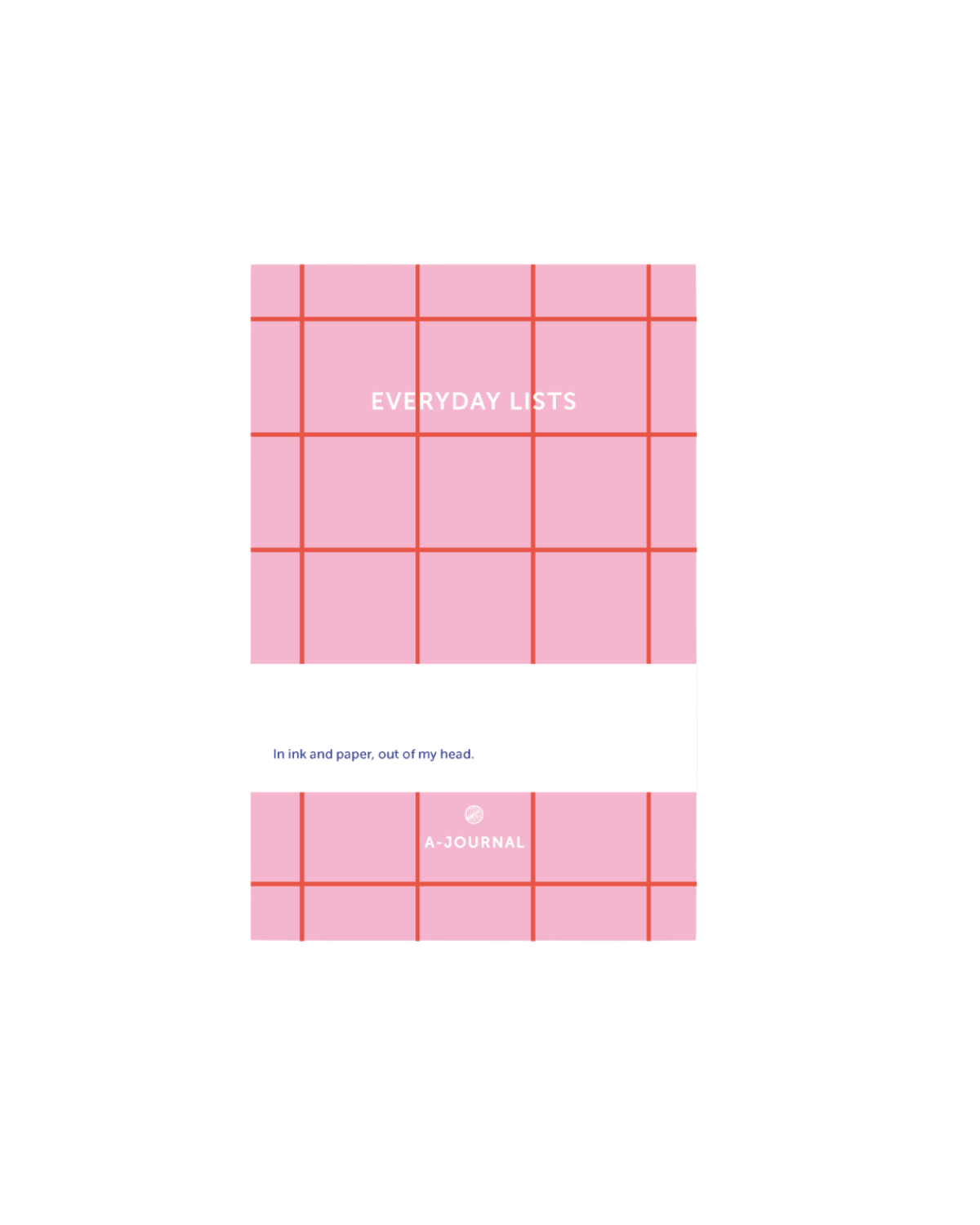 Notizblock Everyday List - Rosa-Kariert