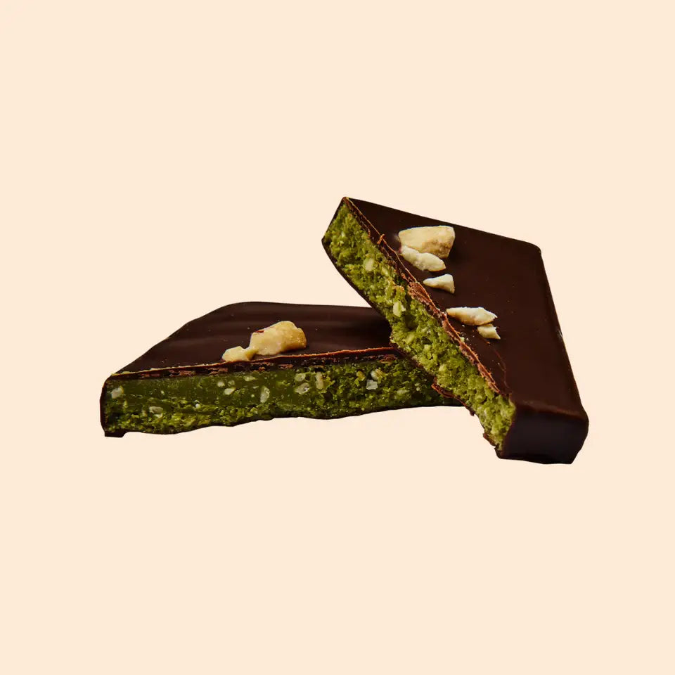Nussbutter‑Schokolade – Matcha & Cashew (20 g)