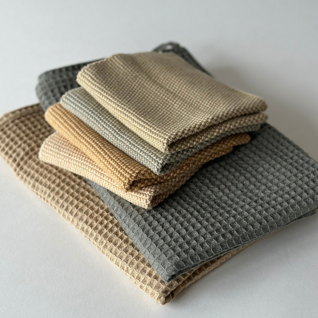 Gestricktes Küchentuch 40 x 50 cm - Aloe Grün
