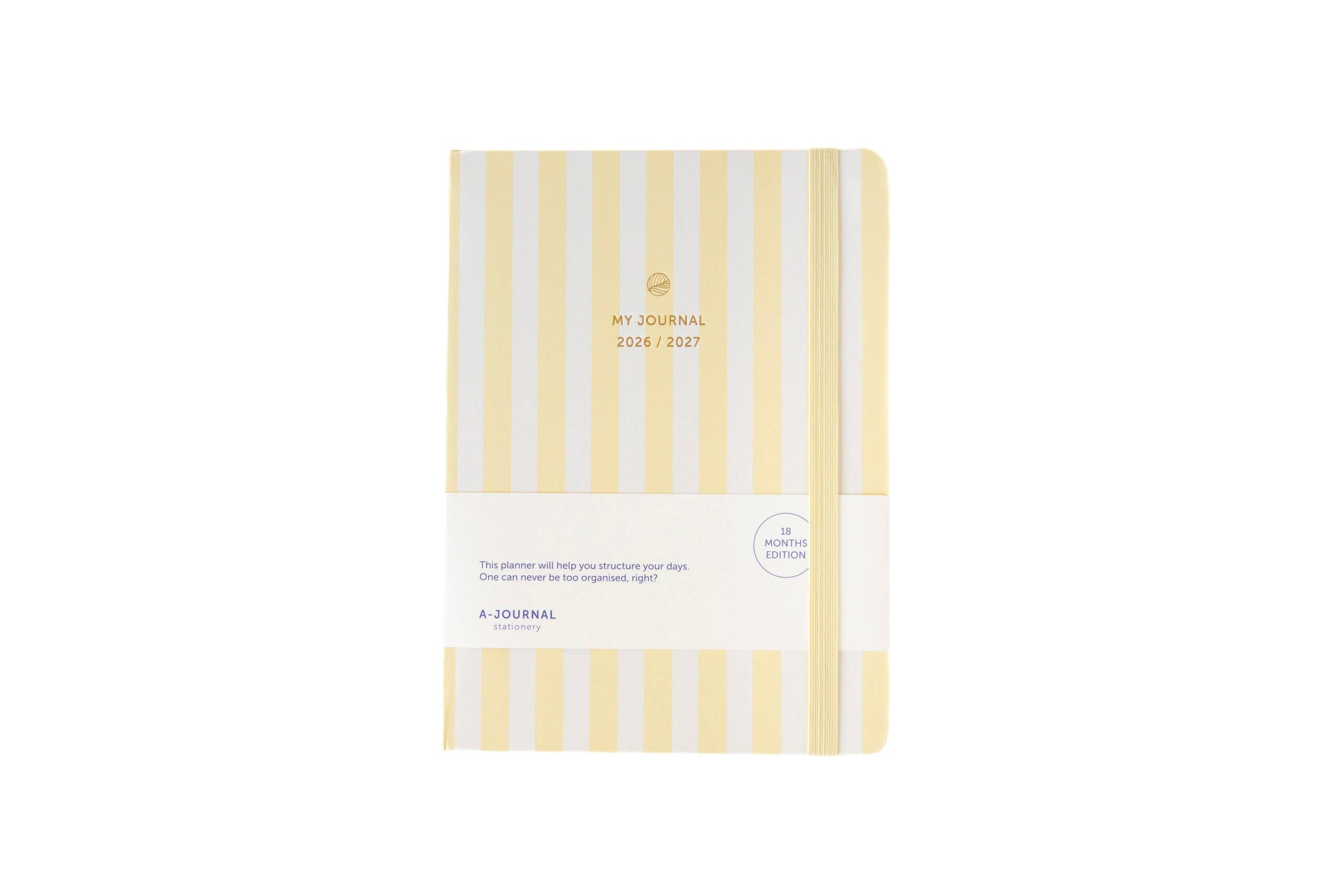 My Journal 18‑Monats‑Kalender 2026–2027 - Vanille Gestreift