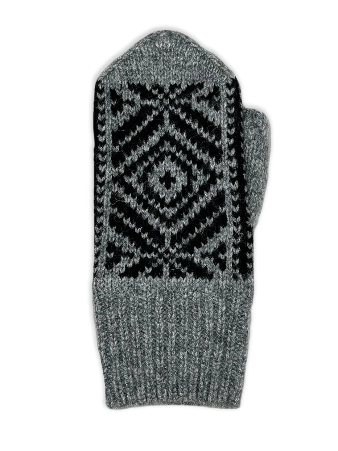 Horndal Gestrickter Fäustling grau