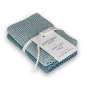 Gestrickte Spültücher 25 x 25 cm - 2er-Set Aqua