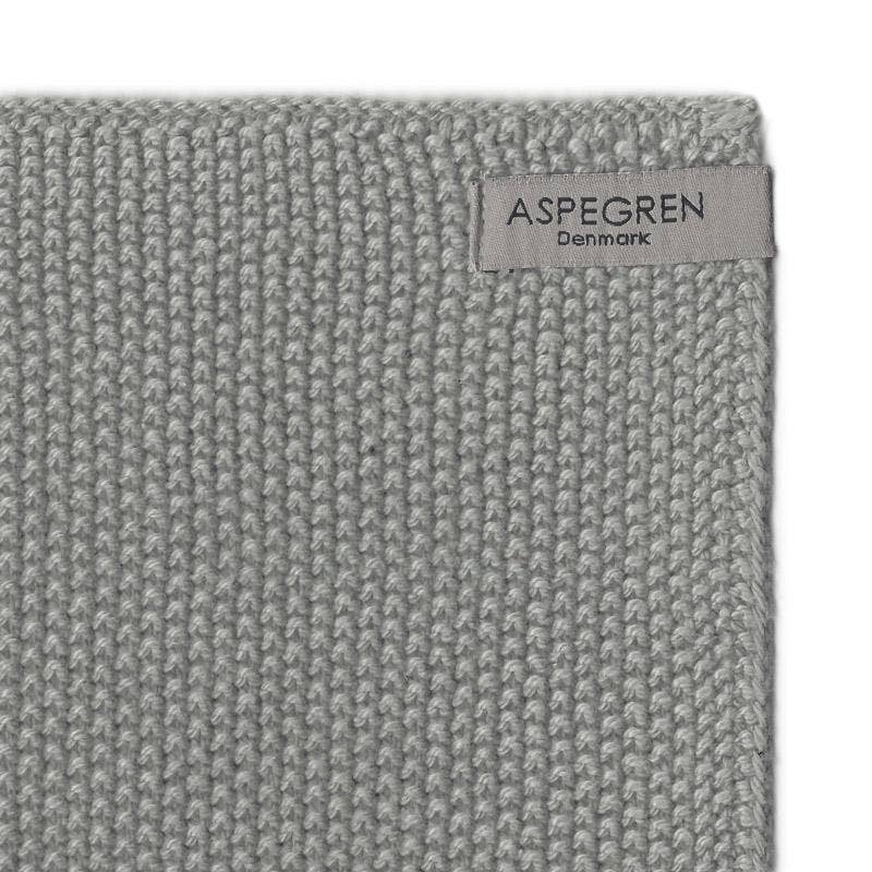 Gestrickte Spültücher 25 x 25 cm - 2er-Set Grau