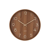 Wanduhr Pure Medium - Braun
