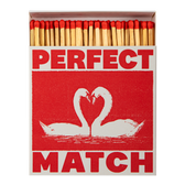 Perfect Match - Schwan | Quadratische Sicherheitsstreichhölzer