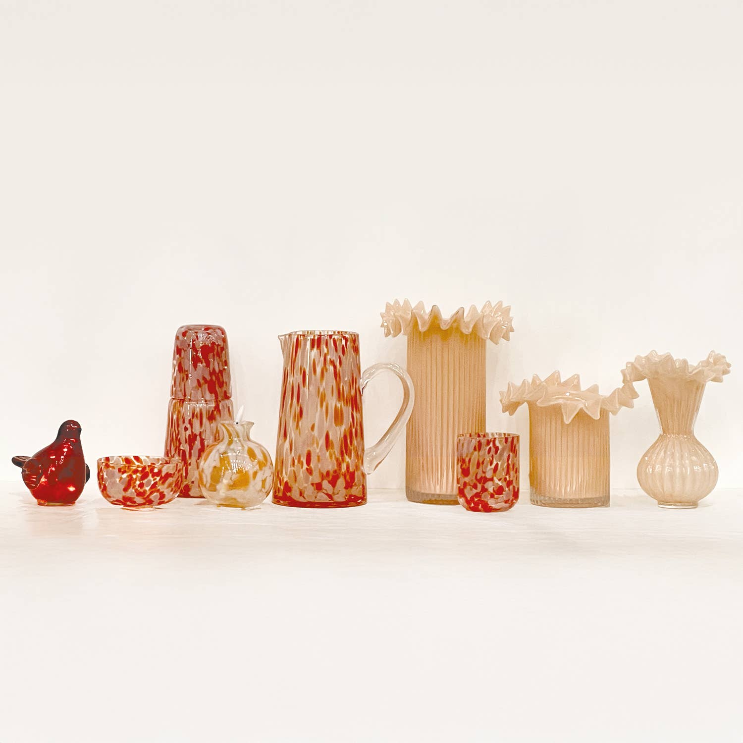 Große Vase Froufrou - champagner