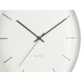 Detailaufnahme des Ziffernblatts der Nirvana Globe Wanduhr