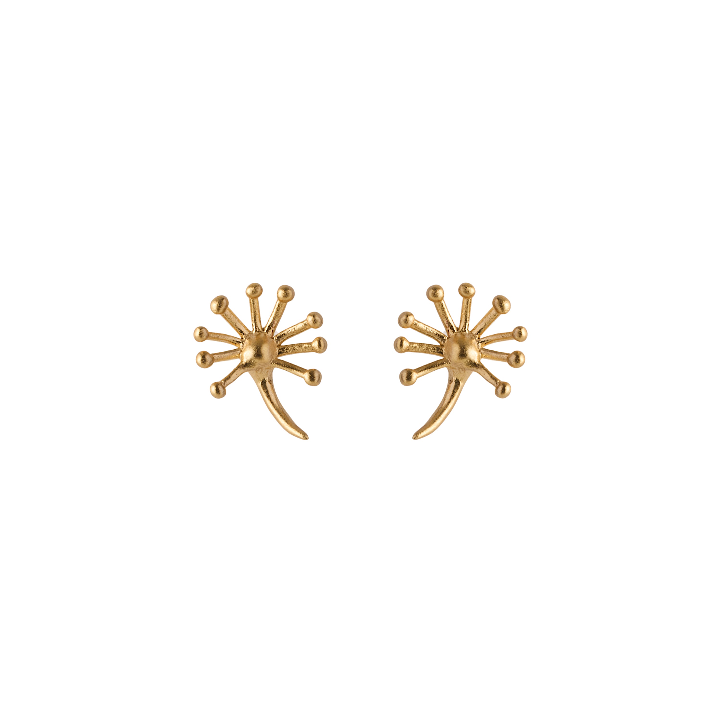 Ohrstecker Dandelion - gold 9 mm