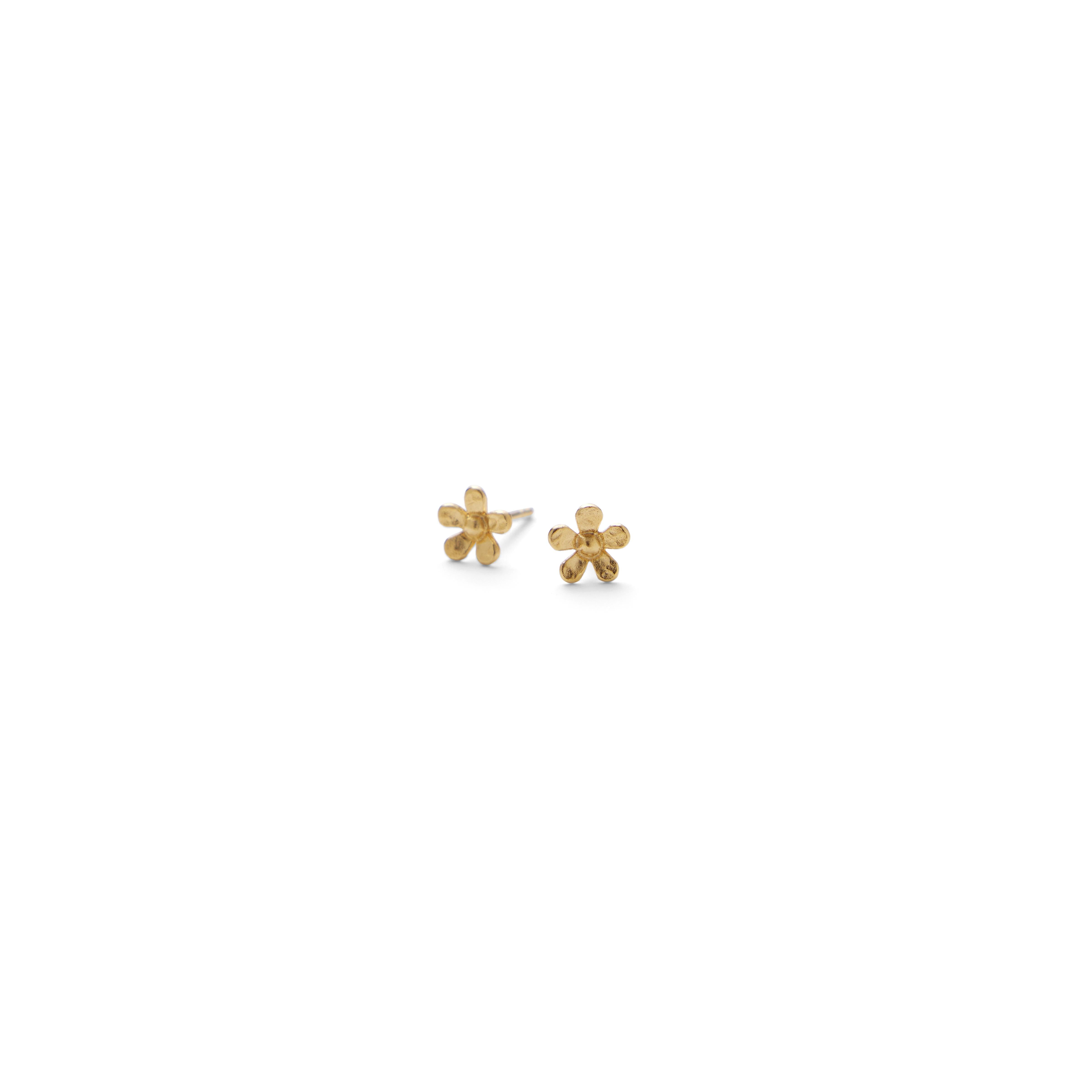 Mini Wild Poppy Ohrstecker - gold