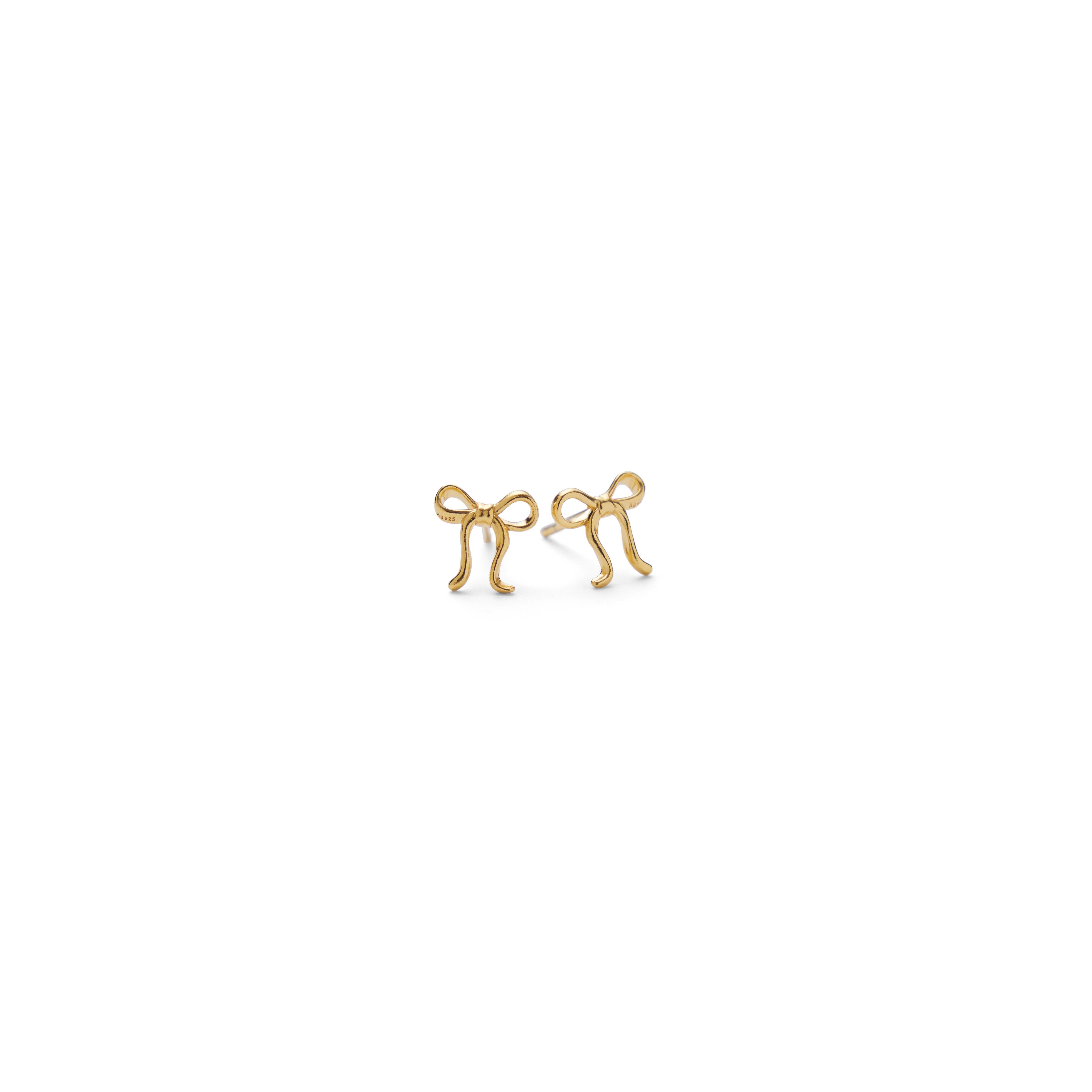Bow Ohrstecker – gold