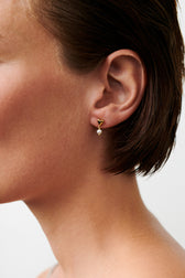 White Adore Ohrstecker – silber