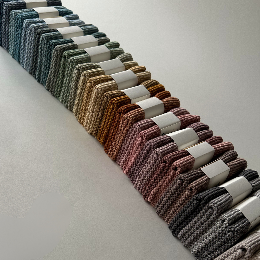 Gestrickte Spültücher 25 x 25 cm - 2er-Set Malve