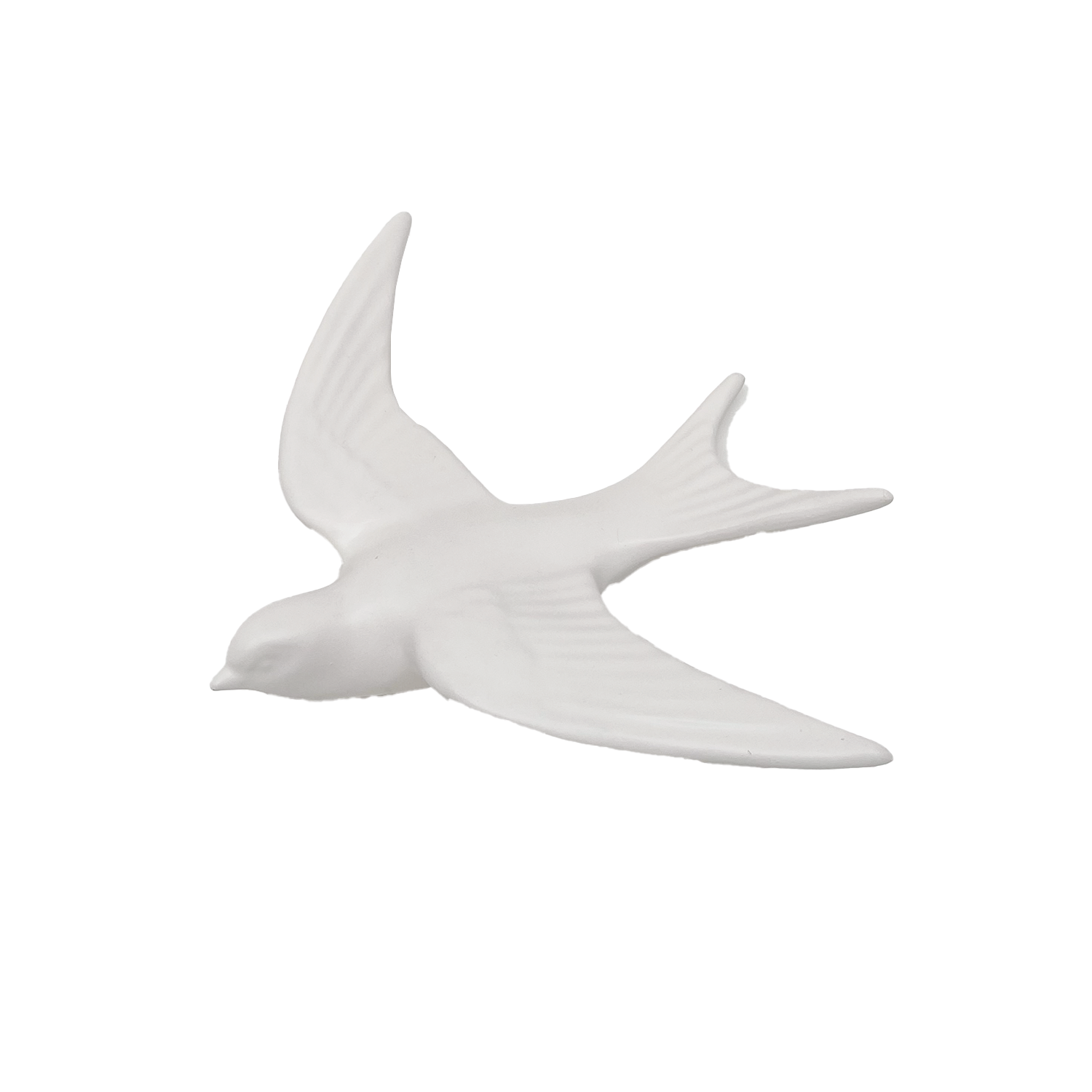 Vogel zur Wanddekoration - weiss