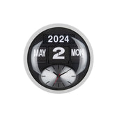 Wanduhr Round Flip - Weiß